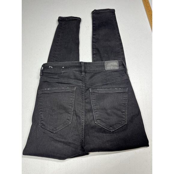 American Eagle Charcoal Super High Rise Distressed Jogging Size 4short - Picture 7 of 7